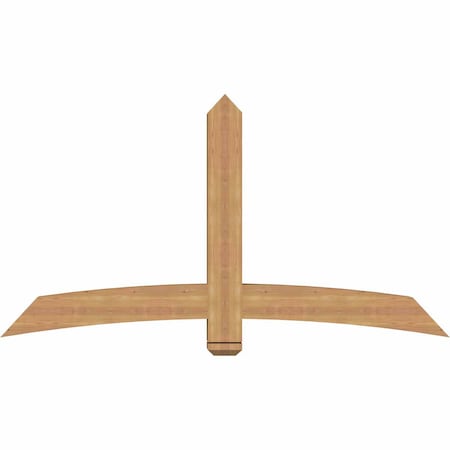 Ekena Millwork Bellingham Timber Gable Bracket, Western Red Cedar, 72"W x 39"H x 5 1/2"D x 5 1/2"F, 13/12 Pitch GBW072X39X0606BEL00SWR